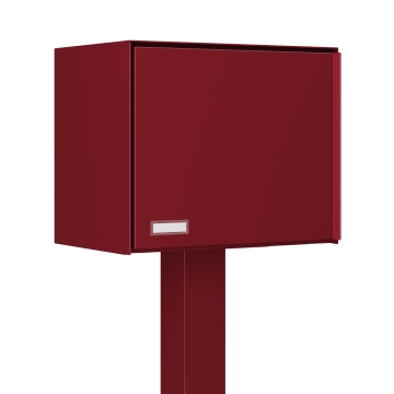 Cassetta postale con supporto postale Kopenhagen Rosso