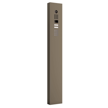 Citofono con supporto Smart for Two Doorbird D1102KV con modulo tastiera in Beige-grigio