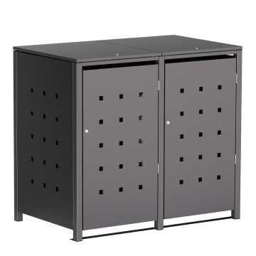 Box copri bidoni Horst per due 120L in Antracite