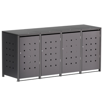 Box copri bidoni Horst per quattro 120L in Antracite