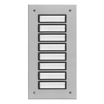Piastra campanello ETA 808 per 8 unità abitative