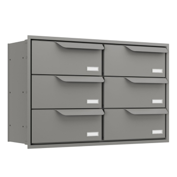 Cassetta postale da incasso Eindhoven for Six in Grigio