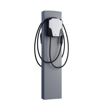 ABL Wallbox EnergizeStand for Two con ancora in grigio