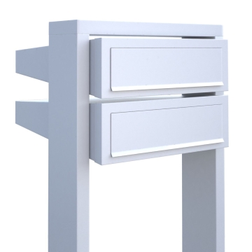 Cassetta postale in serie Stairs for Two in Bianco
