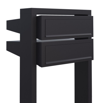 Cassetta postale in serie Stairs for Two in Nero