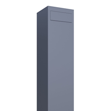 Cassetta postale con supporto Matera in Grigio metallizzato | con rimozione posteriore