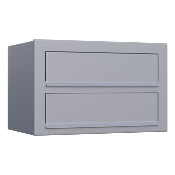 Cassetta postale Cube for Two Grigio metallizzato