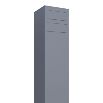 Cassetta postale con supporto Matera for Two in Grigio metallizzato| con rimozione posteriore
