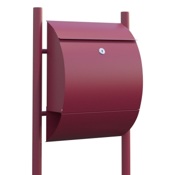 Cassette postali con supporto postale Sunshine Rosso