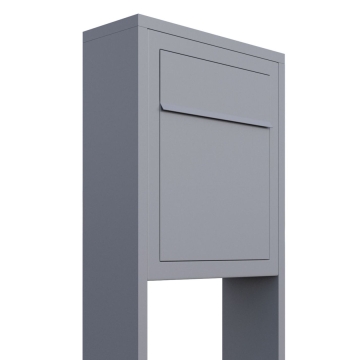 Cassette postali con supporto postale Base Grigio metallizzato