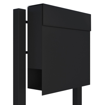 Cassette postali con supporto postale Manhattan Nero