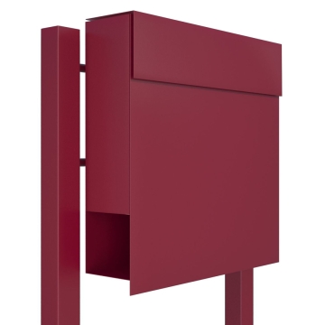 Cassette postali con supporto postale Manhattan Rosso