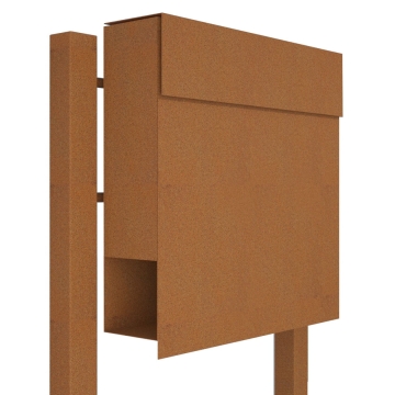 Cassette postali con supporto postale Manhattan Ruggine