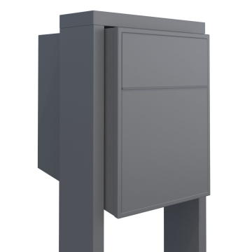 Cassette postali con supporto postale Big Flag Grigio metallizzato