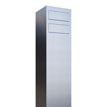 Cassetta postale in serie Monolith for Two in Acciaio inossidabile