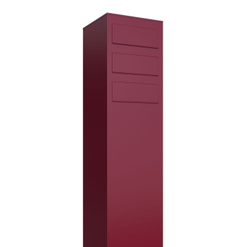 Cassetta postale in serie Monolith for Three in Rosso