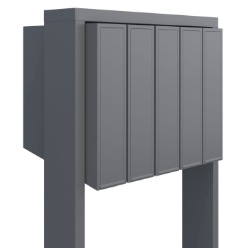 Cassetta postale in serie Flag for Five in Grigio metallizzato