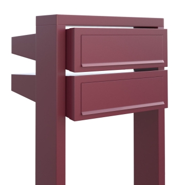 Cassetta postale in serie Stairs for Two in Rosso