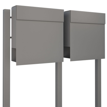 Cassetta postale in serie Manhattan for Two in Grigio metallizzato