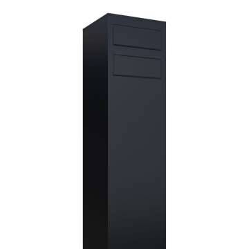 Cassetta postale in serie Monolith for Two in Nero