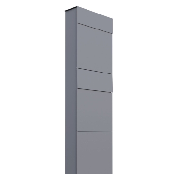 Cassetta postale in serie The Box for Two in Grigio metallizzato