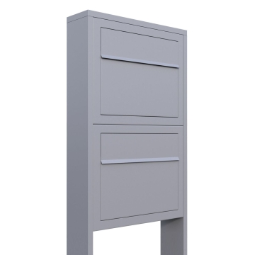 Cassetta postale in serie Elegance for Two in Grigio metallizzato