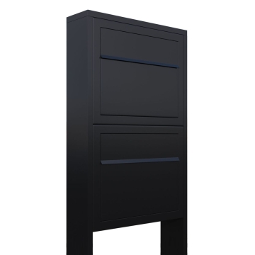 Cassetta postale in serie Elegance for Two in Nero