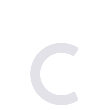 Numero Civico Lettera moderna '' c '' - 152 mm in bianco