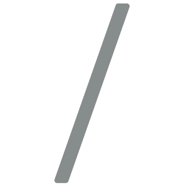 Numero Civico - autoadesivo "Slash" - 200 mm in Grigio chiaro