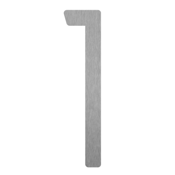 Numero di casa autoadesivo "1" - 152 mm in acciaio inossidabile