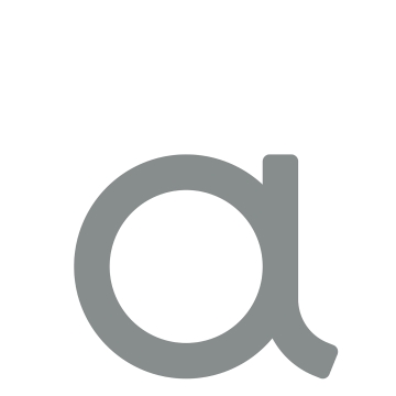 Numero Civico Lettera moderna '' 'a' - 245 mm in grigio metallico