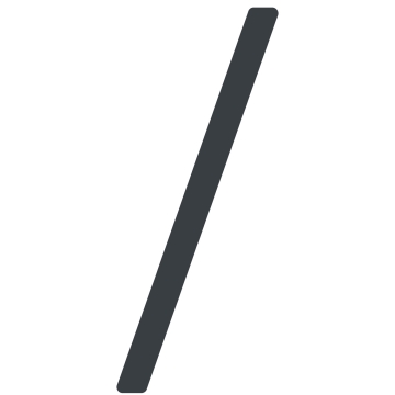 Numero Civico - autoadesivo "Slash" - 152 mm in antracite