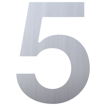Numero Civico  ''5'' Acciaio inossidabile