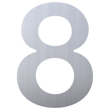 Numero Civico  ''8'' Acciaio inossidabile