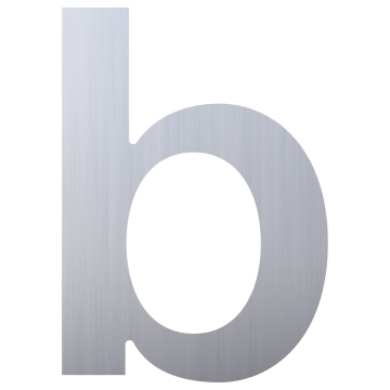Numero Civico  ''b'' Acciaio inossidabile