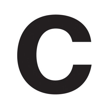 Numero Civico  ''c'' Nero