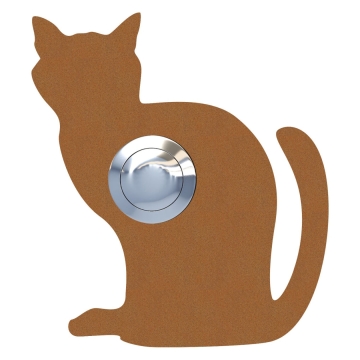 Pulsante campanello Katze ''Luna'' Ruggine