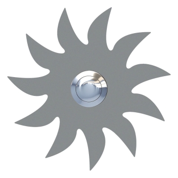 Pulsante campanello Sonne Grigio metallizzato