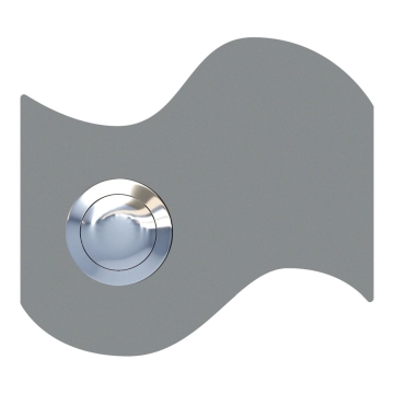 Pulsante campanello Fahne Grigio metallizzato