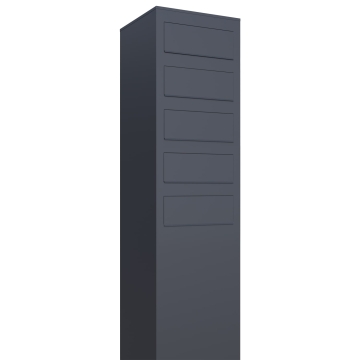 Cassetta postale in serie Monolith for Five in Antracite