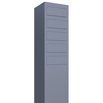 Cassetta postale in serie Monolith for Five in Grigio