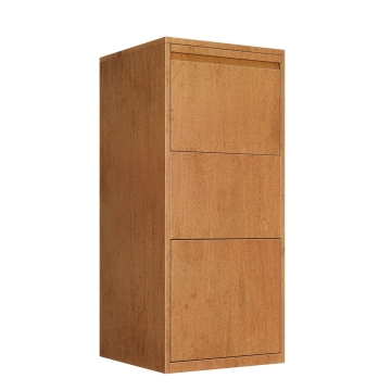 Cassette postali con supporto postale Turin in Acciaio Corten | con rimozione