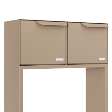 Cassetta postale con scomparto per pacchi Rotterdam for Two in Beige