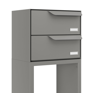 Sistema di cassette postale Rotterdam for Two in Grigio Metallizzato