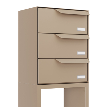 Sistema di cassette postali Rotterdam for Three in Beige