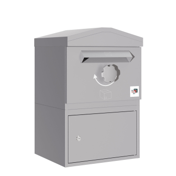 Cassetta postale per pacchi Mainz con tetto a punta - Taglia M in Grigio agata | indipendente