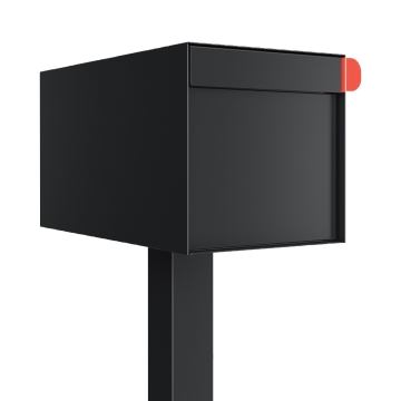 Cassette postali con supporto Big Americano Nero