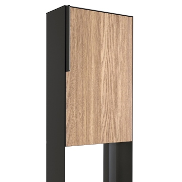 Cassetta postale Faro Antracite con pannello frontale laminato