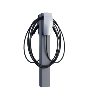 Supporto Tesla VoltStand for Two con ancoraggio a terra grigio