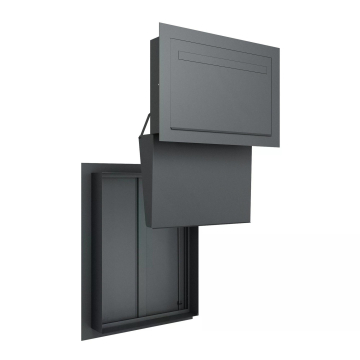 Cassetta postale per pacchi Windsor - Taglia L in Antracite | Rimozione dal retro